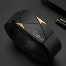 Cinto Masculino Calvin Klein Social Luxo Couro Fivela Automática